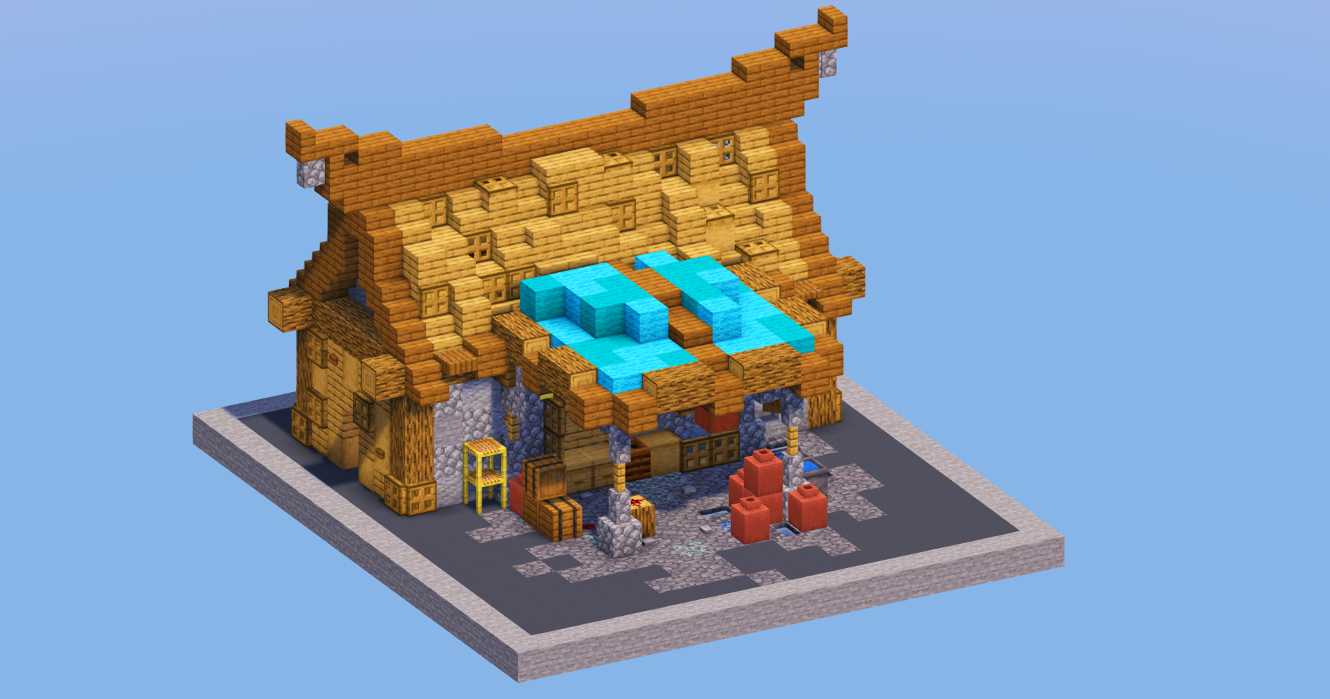 Oak Medieval Butcher House — Minecraft Build by LeonisBuilds