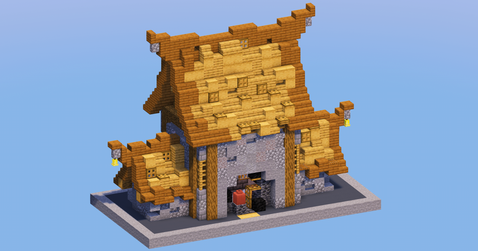 Oak Medieval Blacksmith House — Minecraft Build by LeonisBuilds