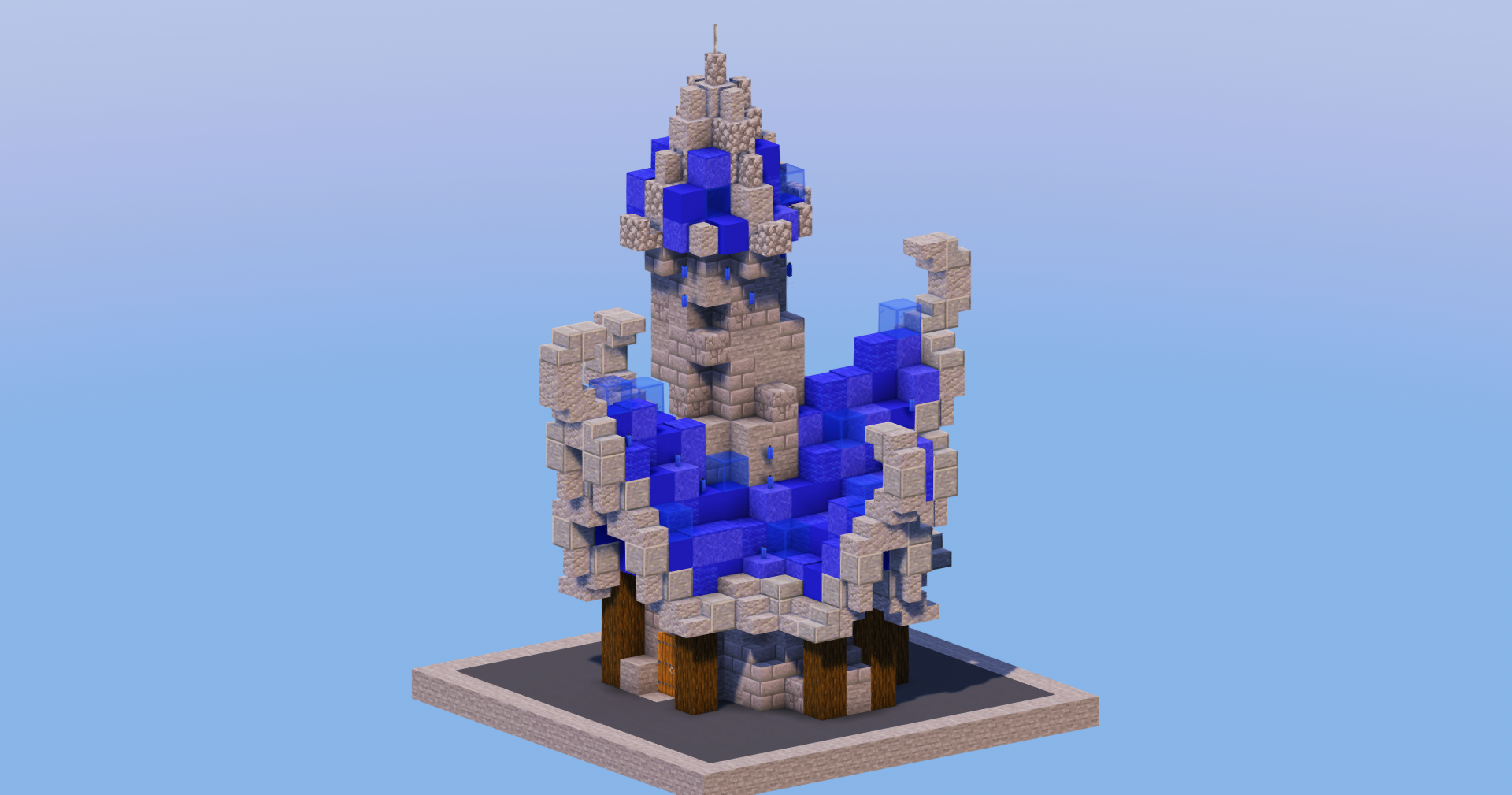 Water Medieval Fantasy House 1 — Minecraft Build by LeonisBuilds