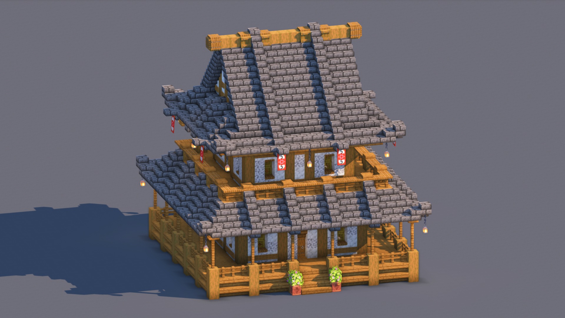 Japanese House – Fully Decorated Interior | Download — Minecraft Build by RaekonBuilds