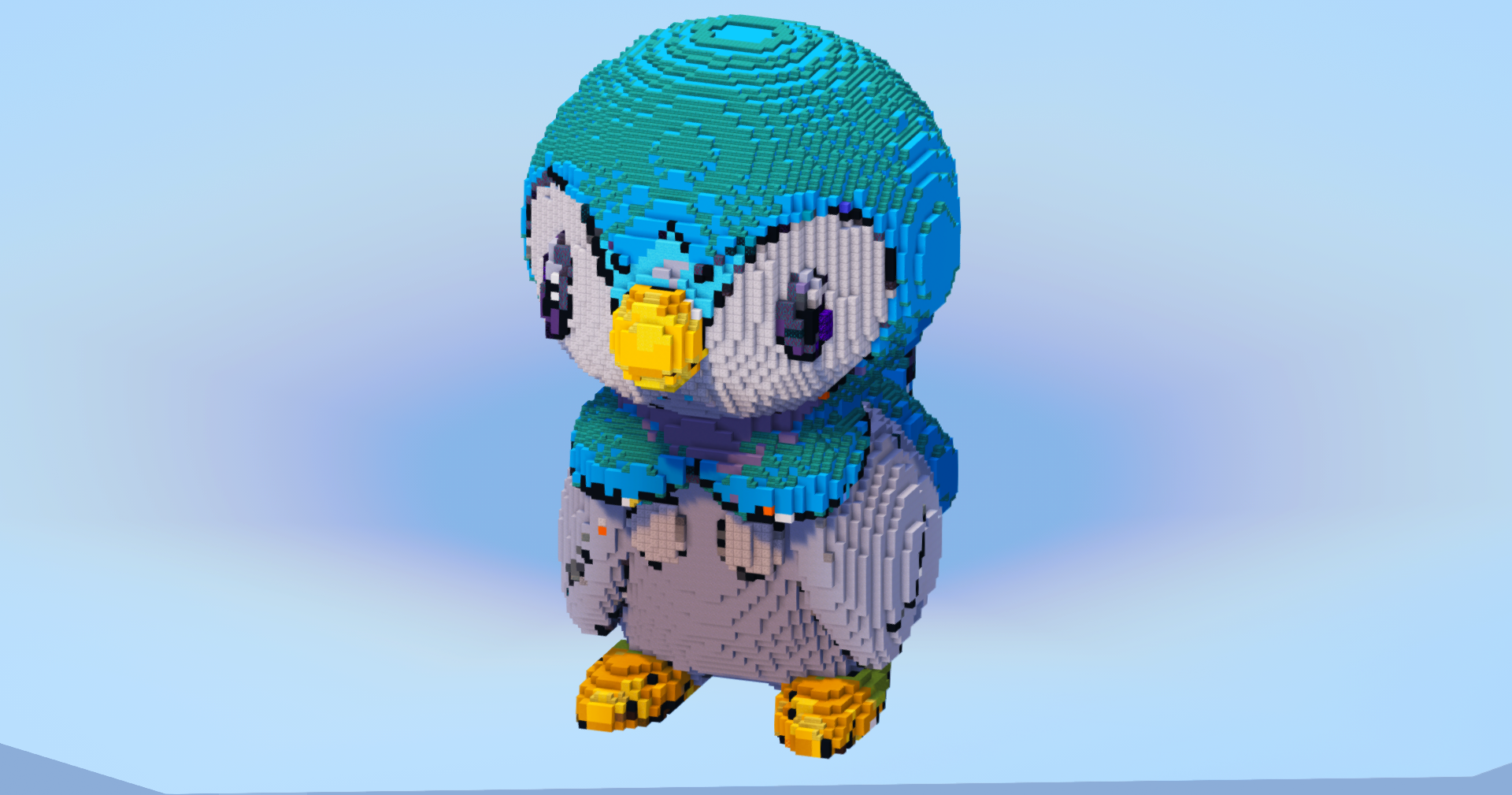 Piplup — Minecraft Build by LeonisBuilds