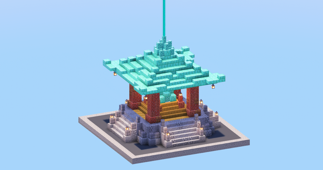 Japanese Temple Beacon Design — Minecraft Build by LeonisBuilds