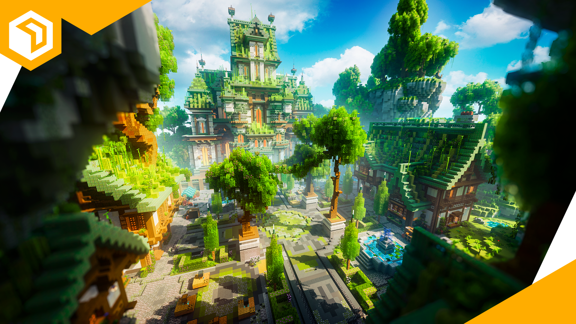 Evergrove Spawn — Minecraft Build by OrioniX