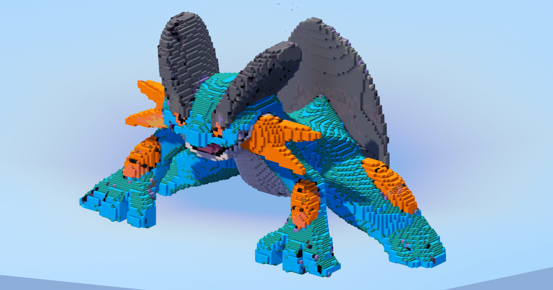 Swampert — Minecraft Build by LeonisBuilds