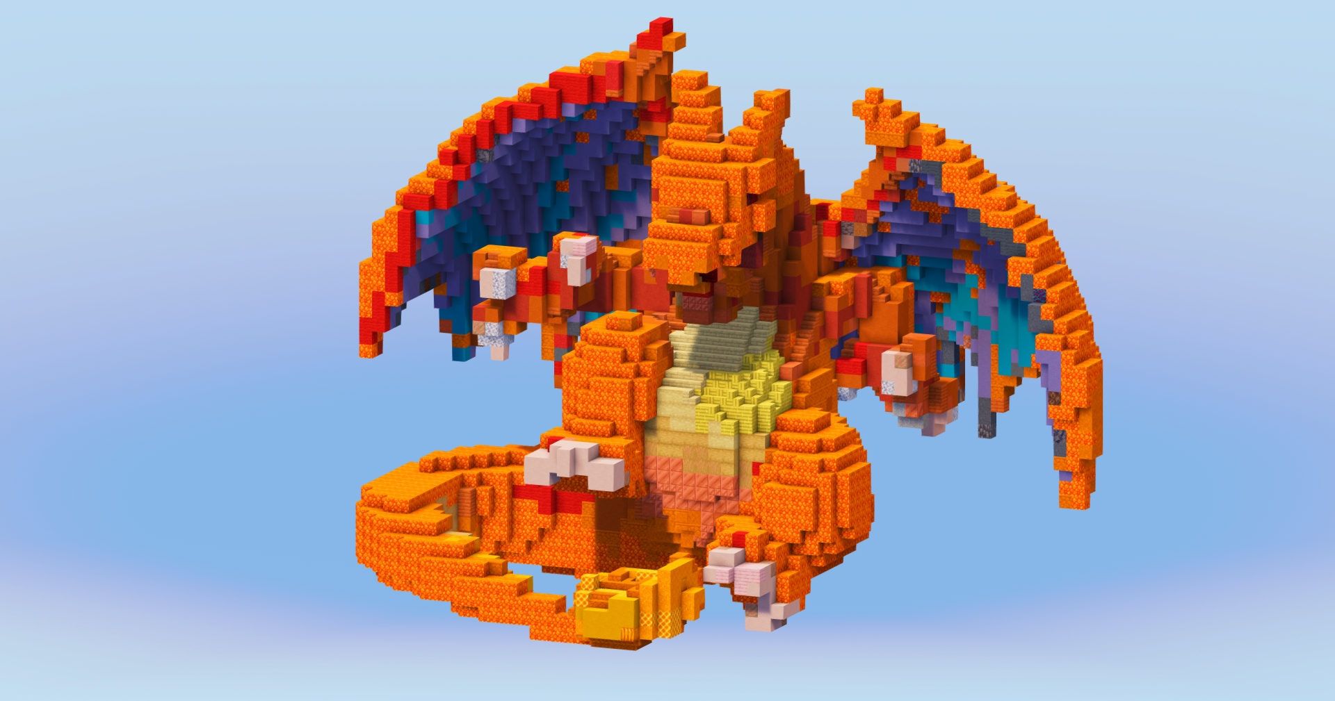 Charizard from Pokemon — Minecraft Build by LeonisBuilds
