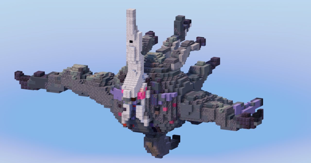 Mega Darkrai from Pokemon — Minecraft Build by LeonisBuilds