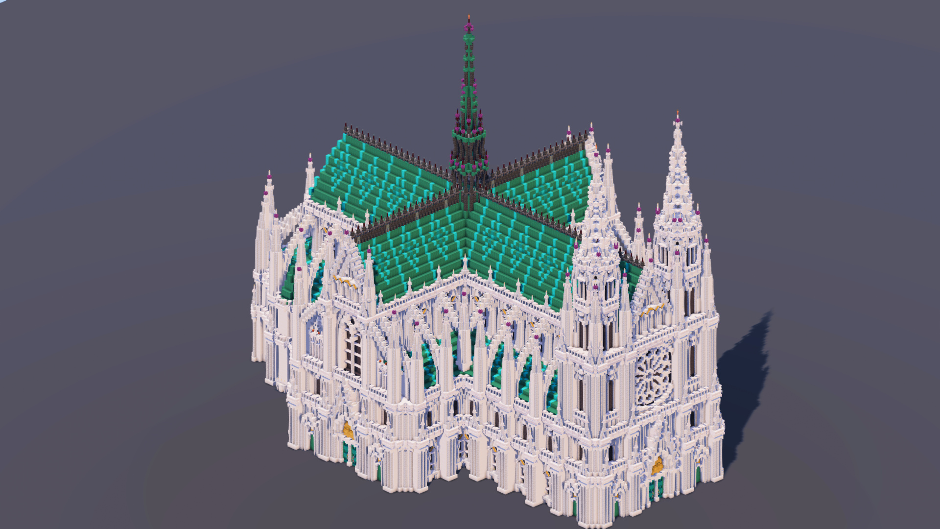 Dark Prismarine Gothic Cathedral