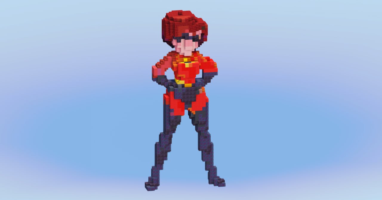 Elastigirl from The Incredibles — Minecraft Build by LeonisBuilds
