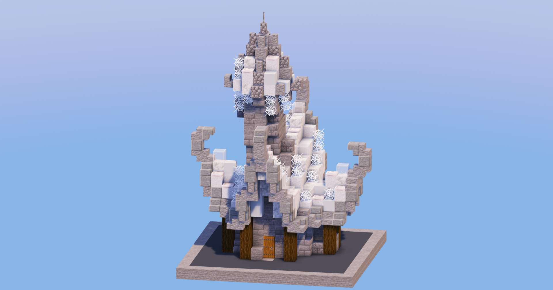 Sky Medieval Fantasy House 3 — Minecraft Build by LeonisBuilds