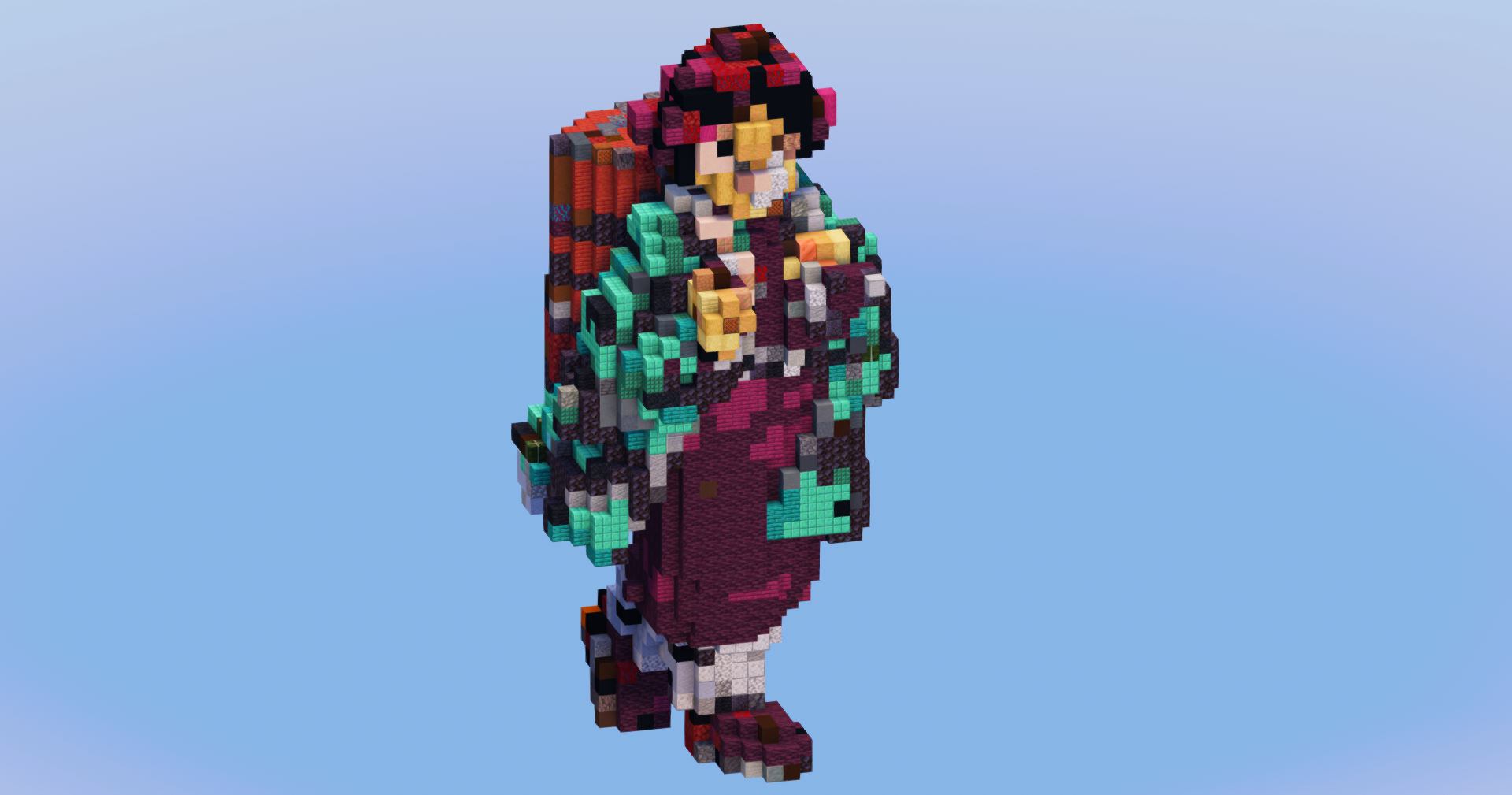 Tanjiro from Demon Slayer — Minecraft Build by LeonisBuilds