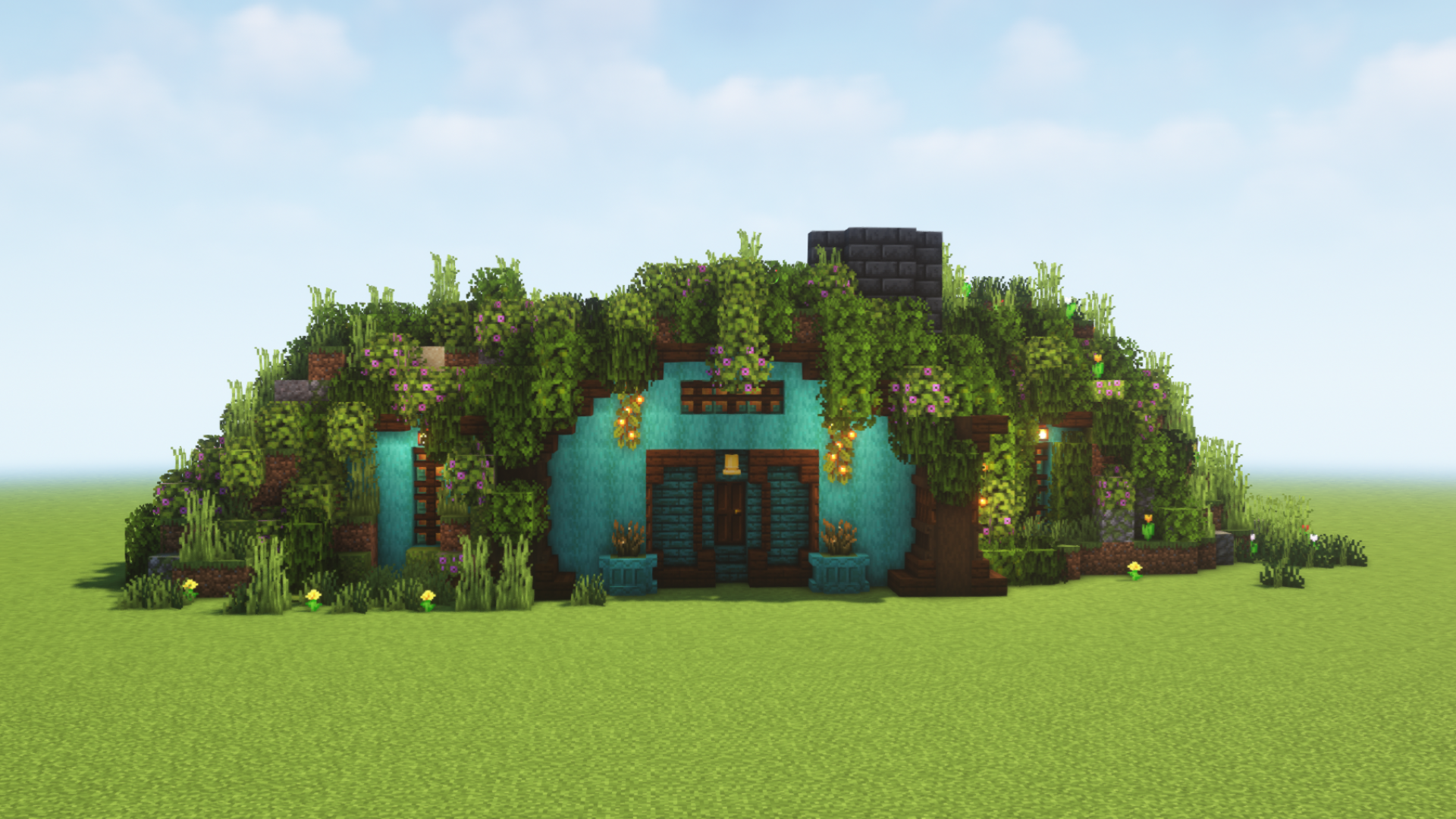 Natural Hobbit House – Minecraft Fantasy Build — Minecraft Build by antocerati