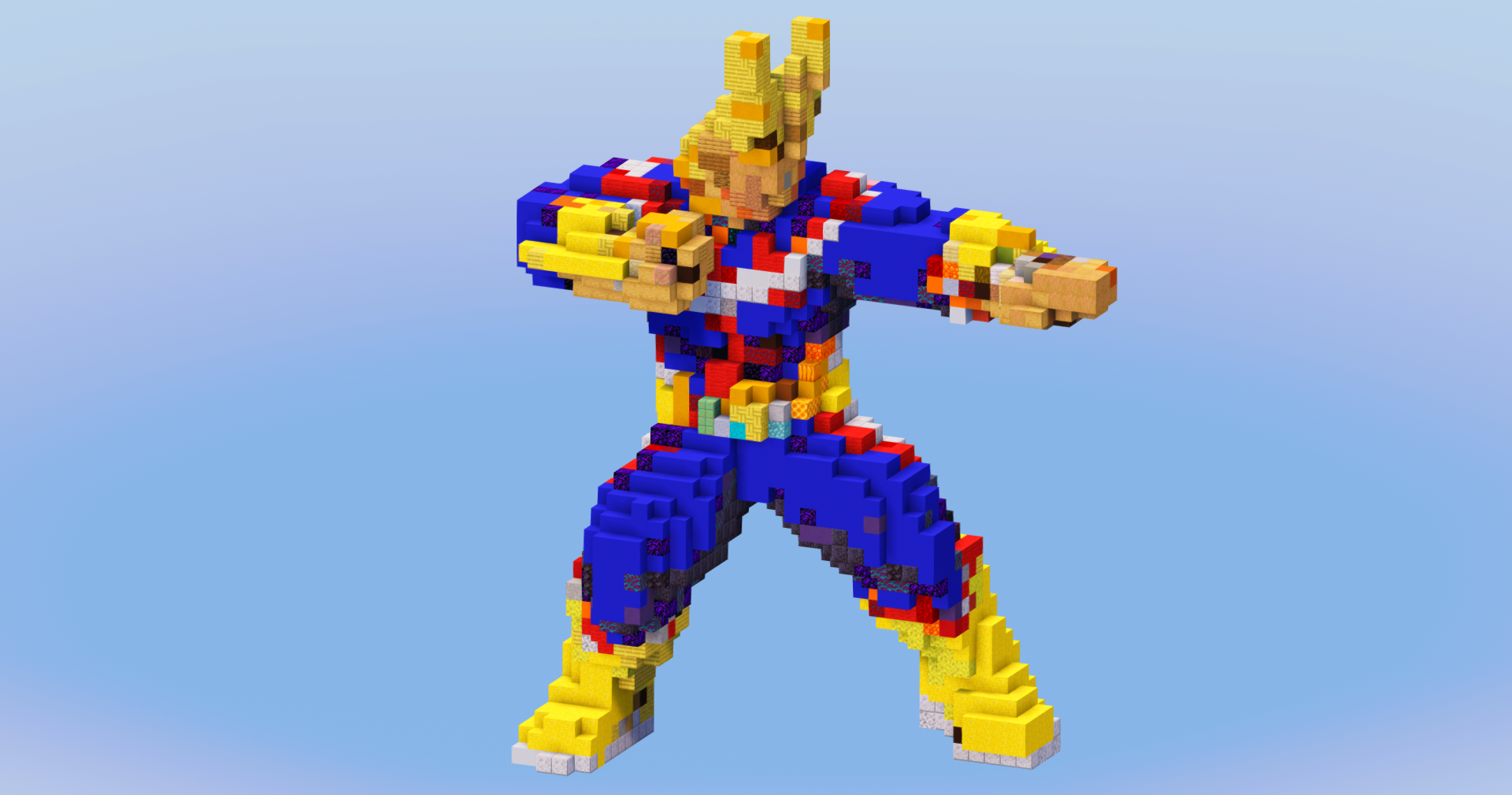 All Might from My Hero Academia — Minecraft Build by LeonisBuilds