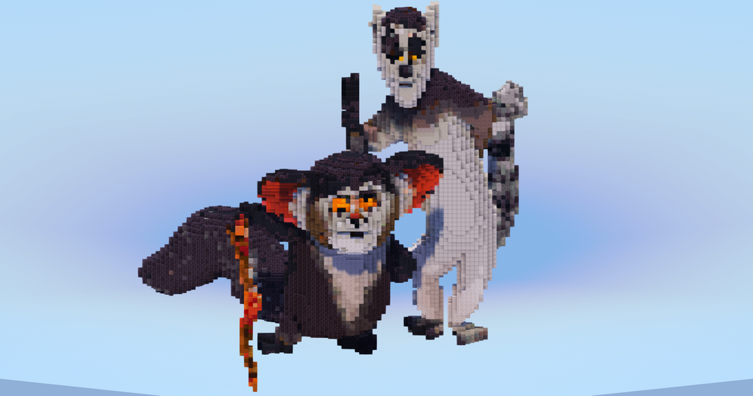 Julien and Maurice — Minecraft Build by LeonisBuilds