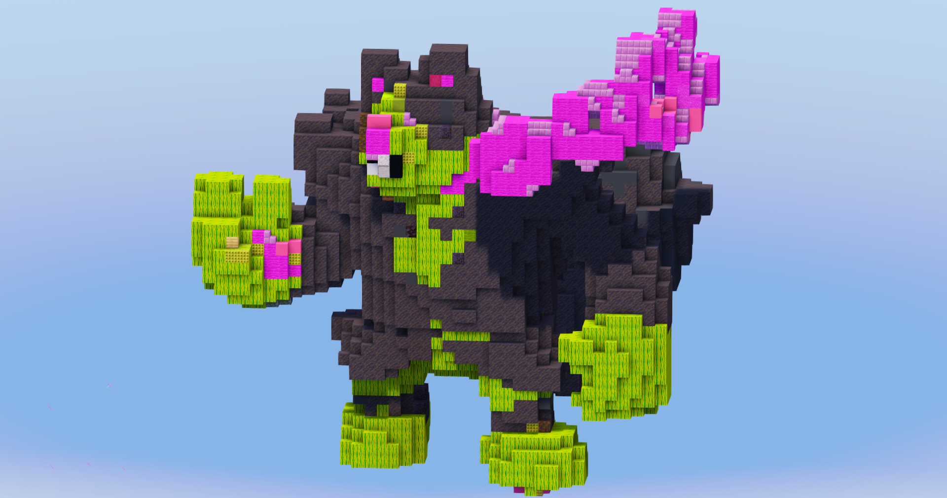 Okidogi from Pokemon — Minecraft Build by LeonisBuilds