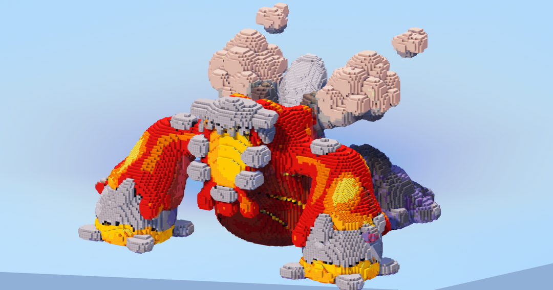 Mega Heatran — Minecraft Build by LeonisBuilds