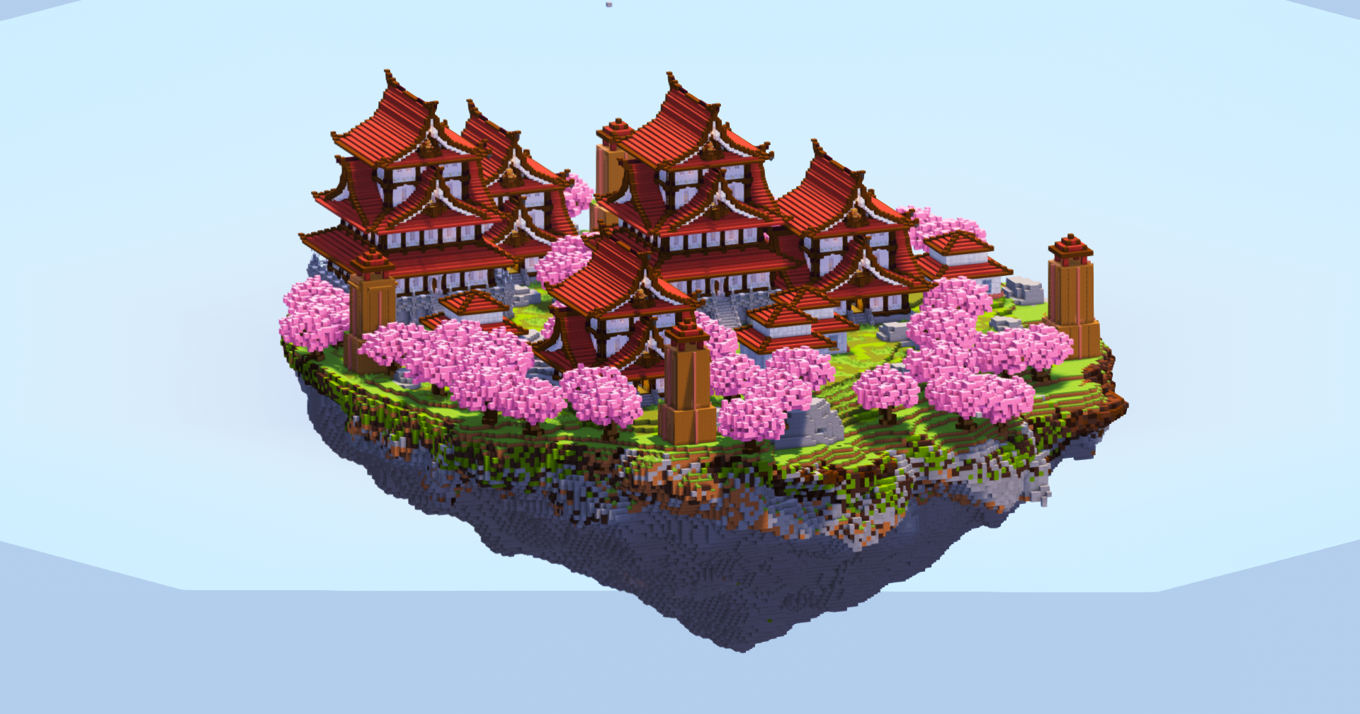 Japanese Castle Floating Island Mangrove Version