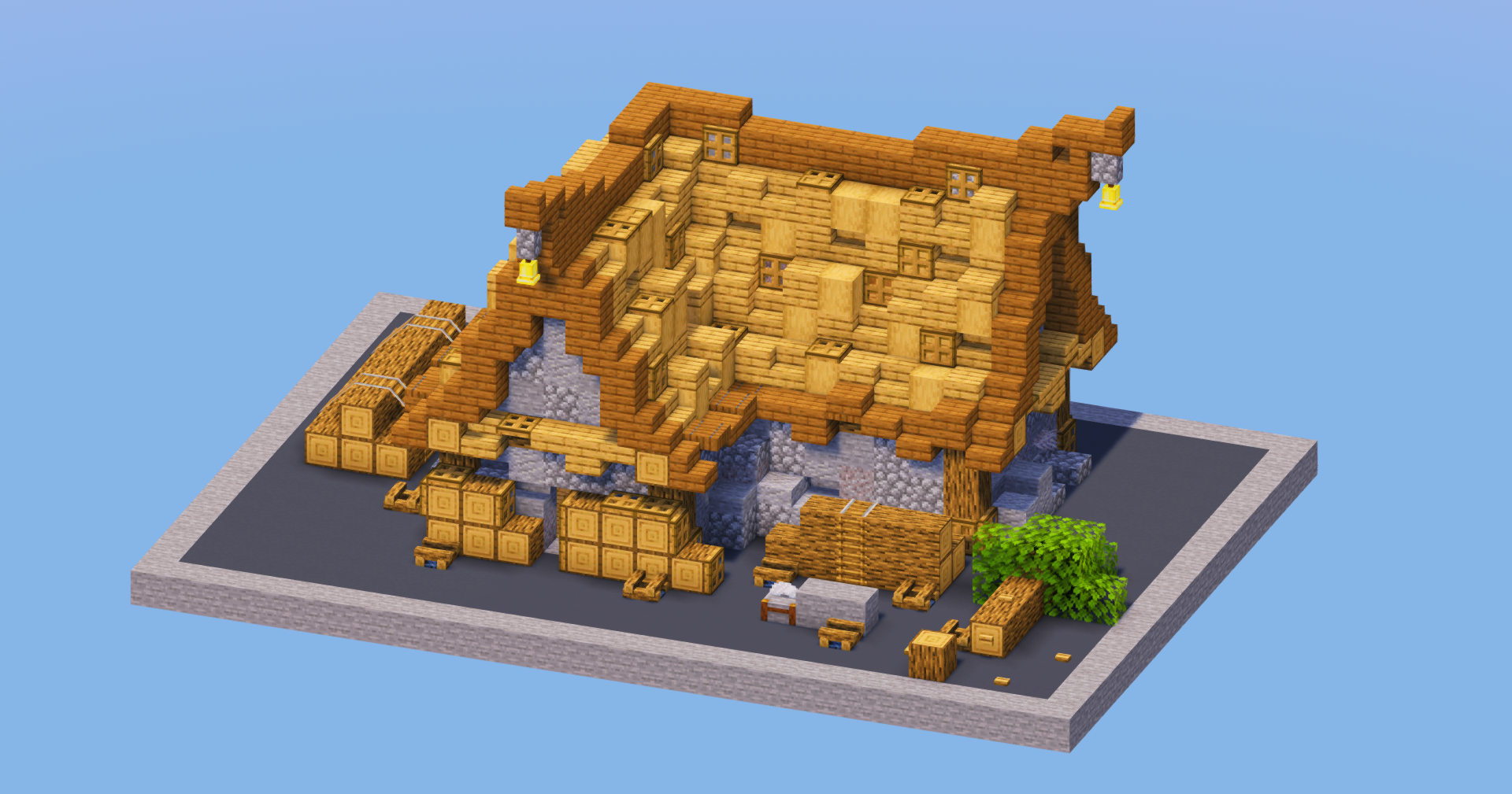 Oak Medieval Lumberjack House — Minecraft Build by LeonisBuilds