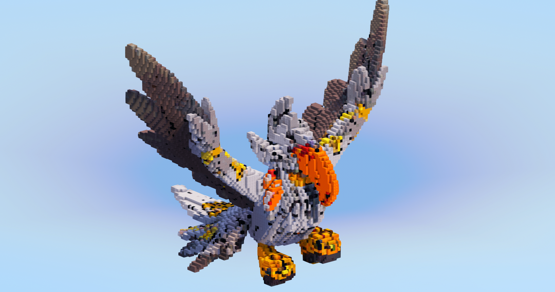 Mega Staraptor — Minecraft Build by LeonisBuilds