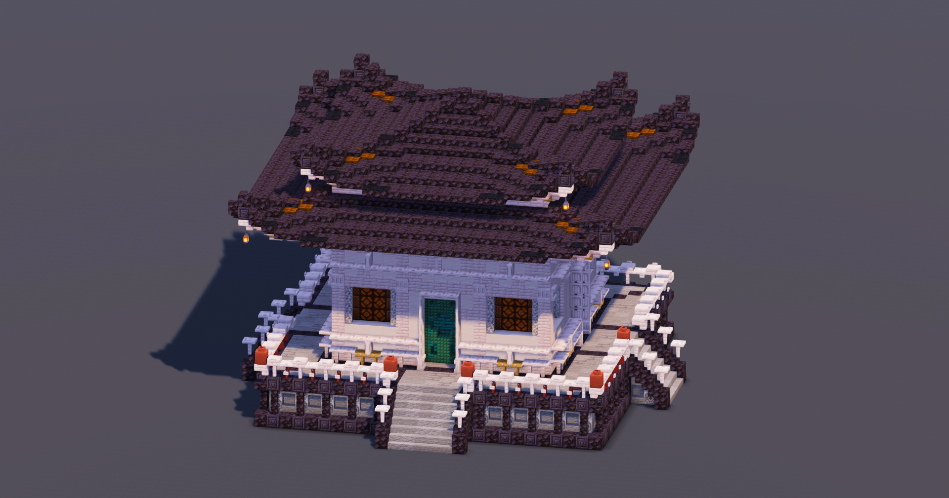 Small Japanese Pagoda Black — Minecraft Build by MellowHat