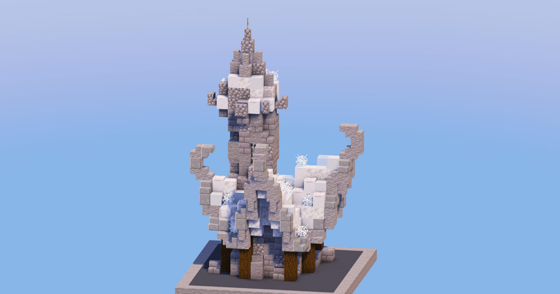 Sky Medieval Fantasy House 2 — Minecraft Build by LeonisBuilds