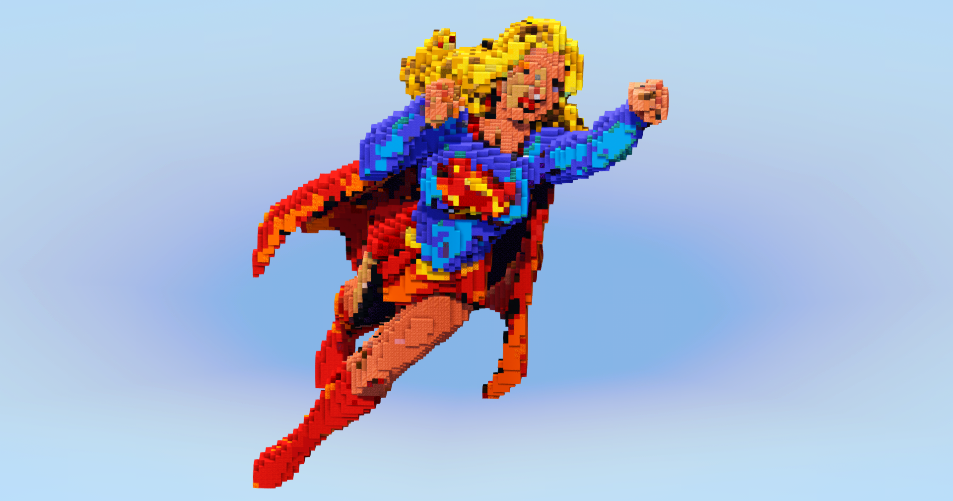 Supergirl from DC Comics — Minecraft Build by LeonisBuilds