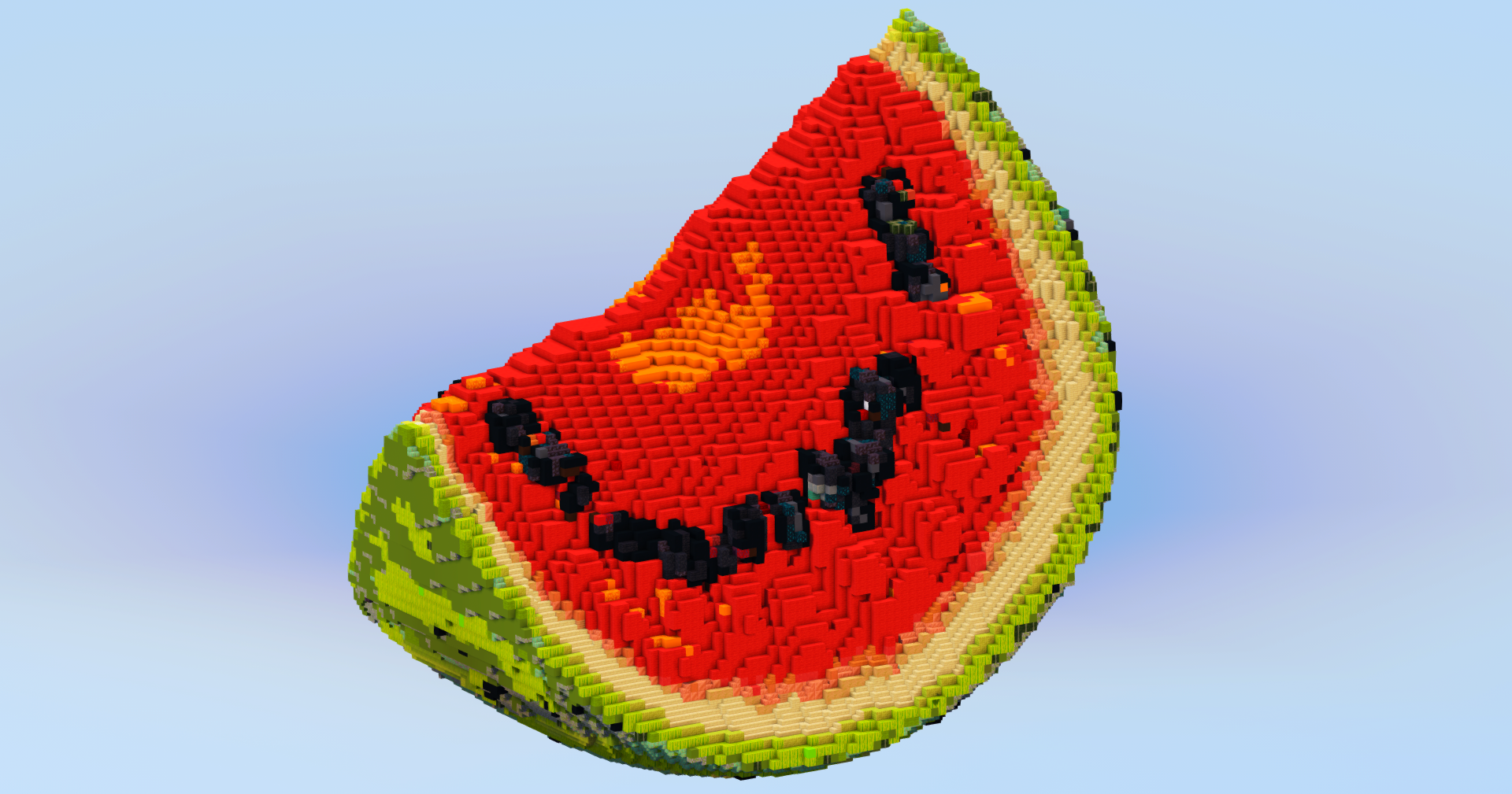 Watermelon Slice — Minecraft Build by LeonisBuilds