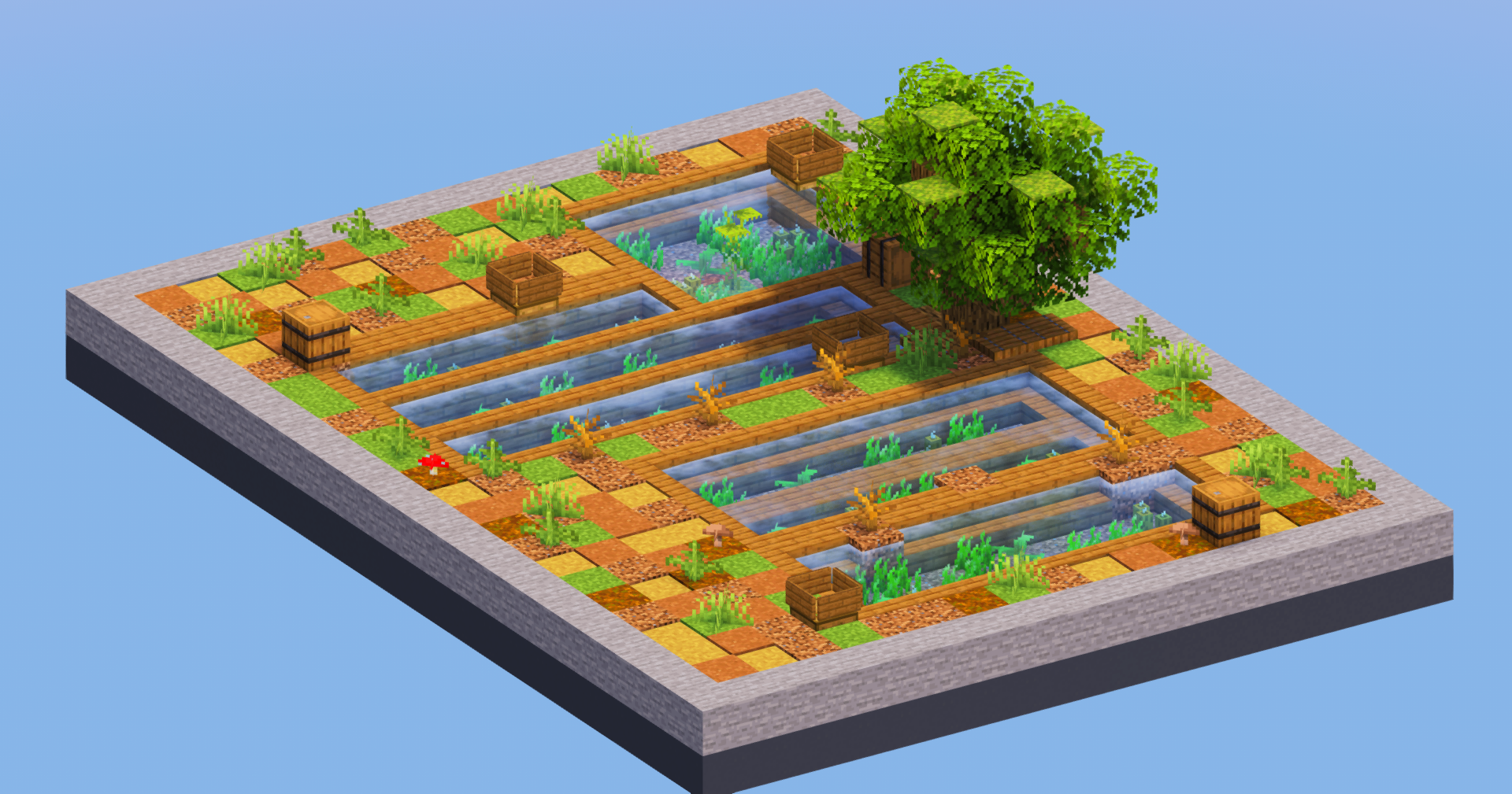 Rural Japanese Paddie 1 — Minecraft Build by LeonisBuilds