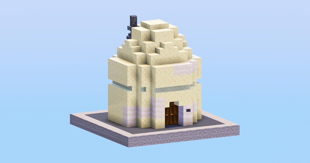 Star Wars Tatooine Sandstone House — Minecraft Build by LeonisBuilds
