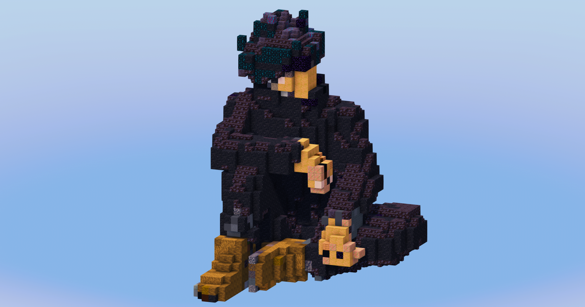 Megumi Fushiguro from Jujutsu Kaizen — Minecraft Build by LeonisBuilds