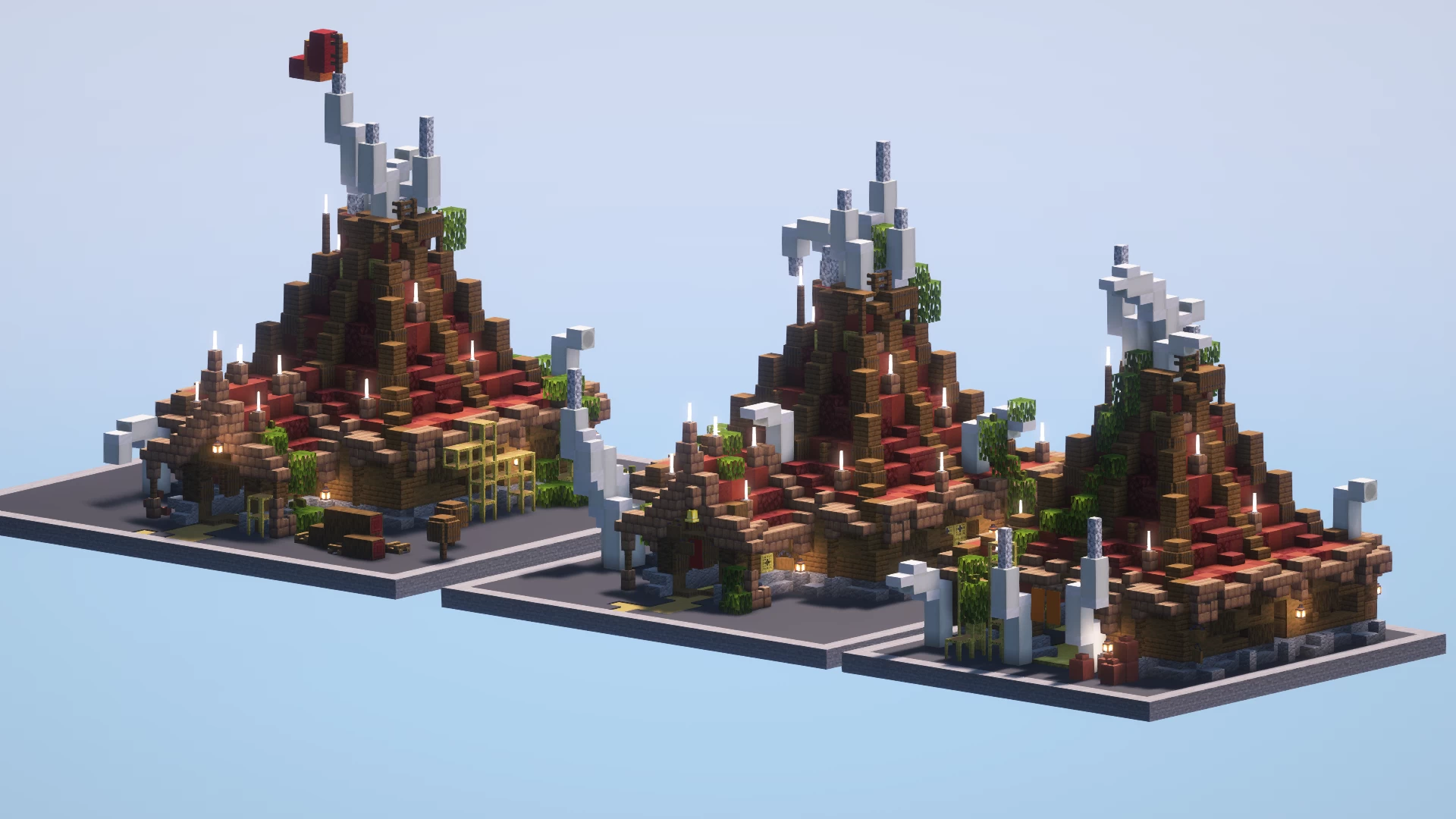 Orchish Pyramidal Huts 1-3
