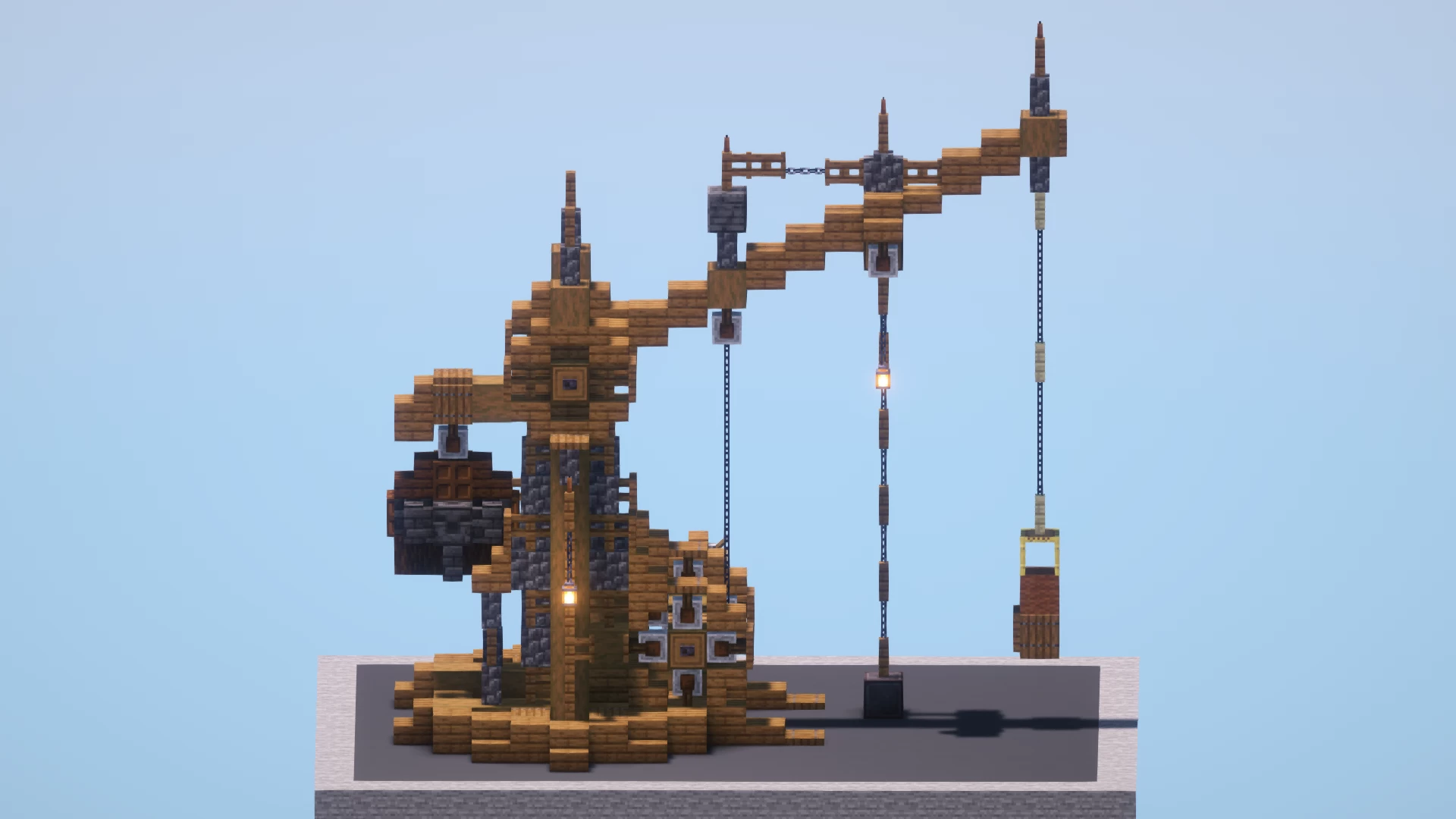Medieval Wooden Crane