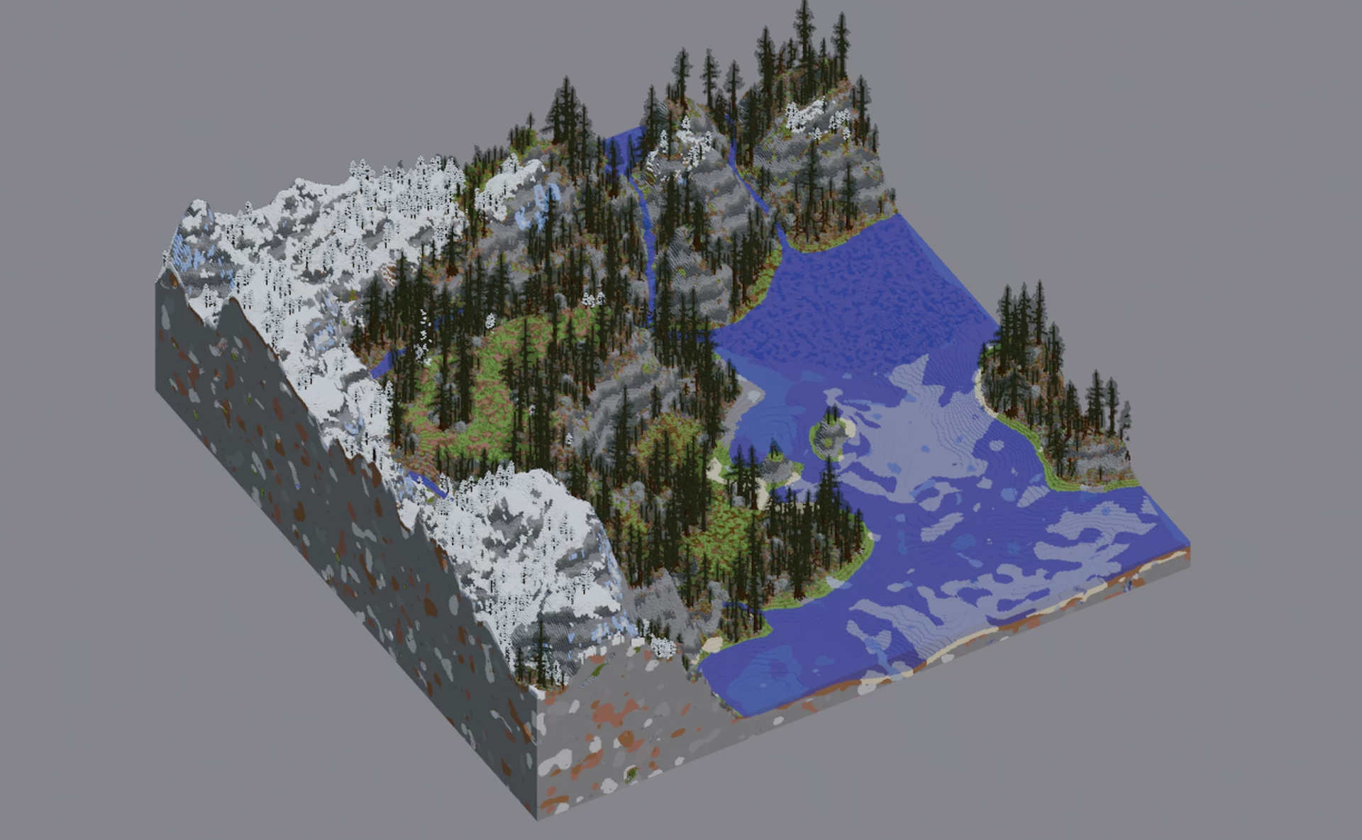 Survival Mountain Taiga Custom Map