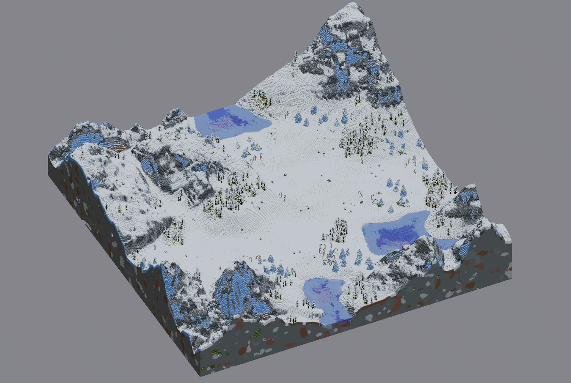 Survival Snowy Christmas Custom Map - Minecraft Build by LeonisBuilds ...