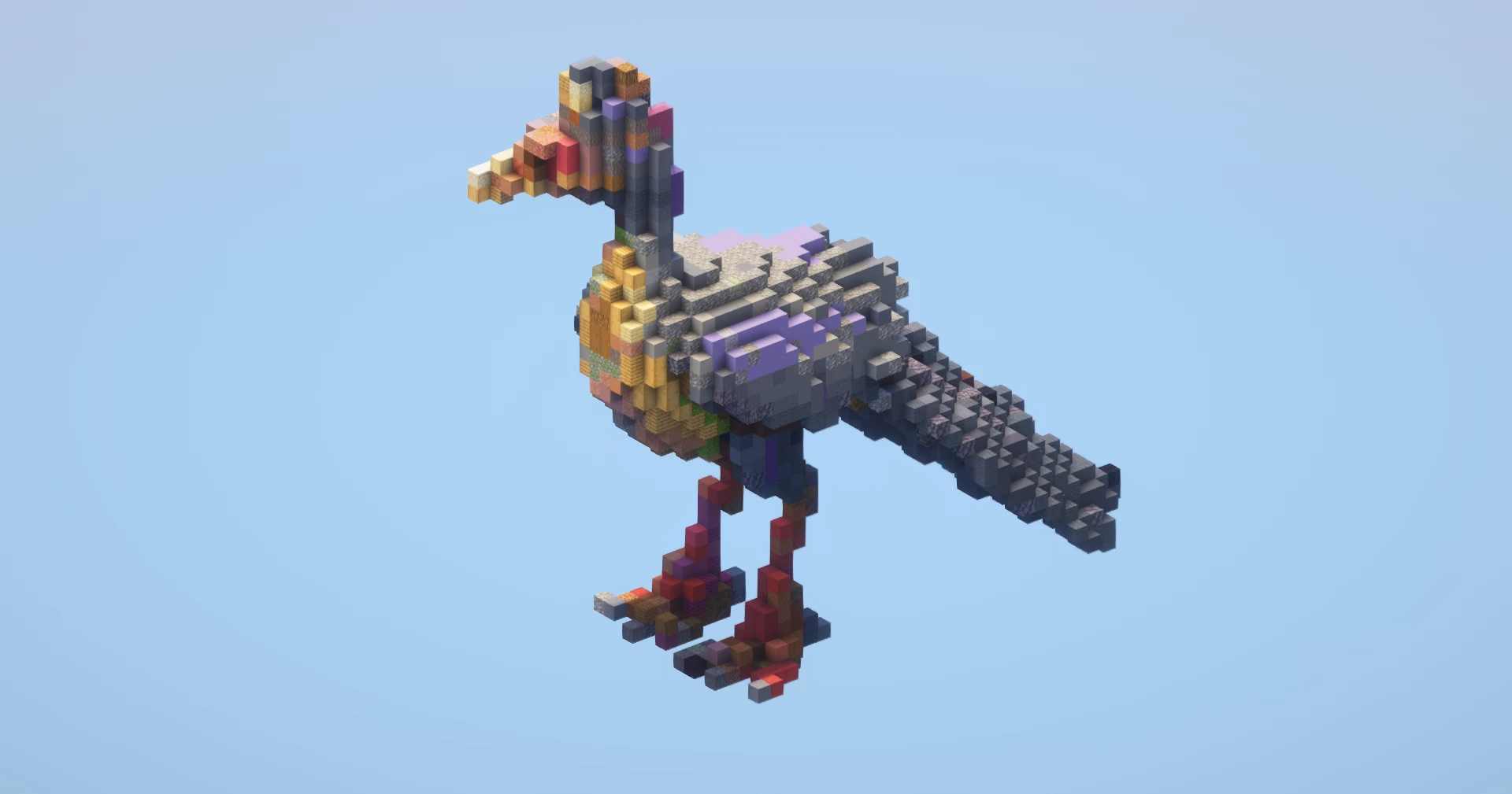 Colorful Feathered Dinosaur small