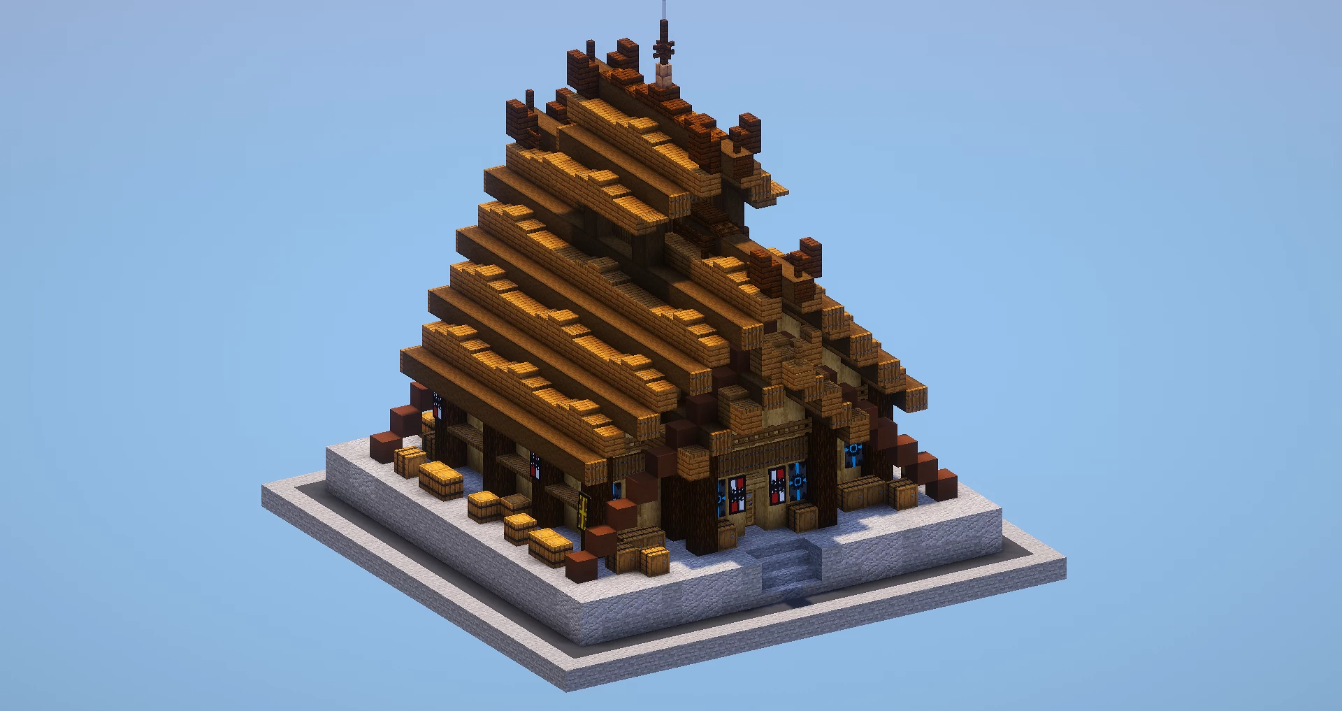 Viking wooden base