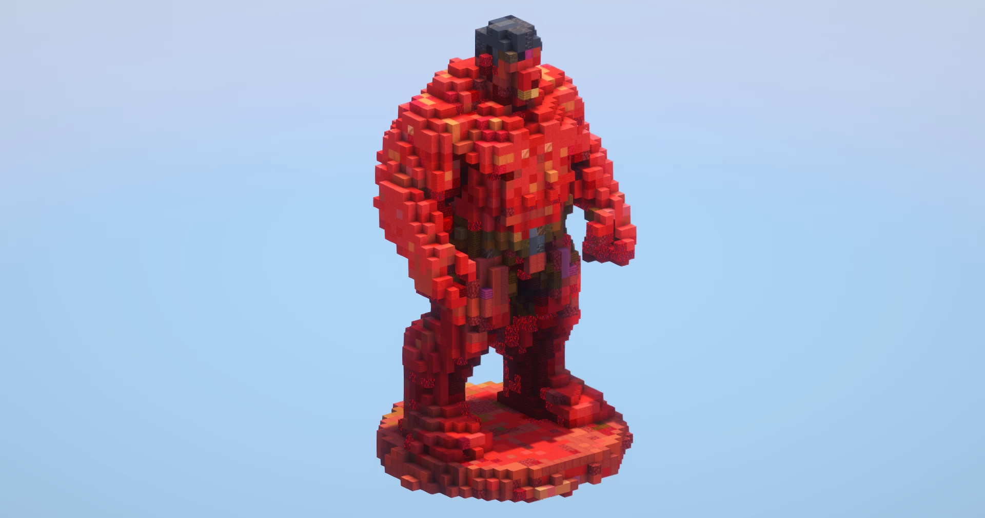 Red Hulk statue‎