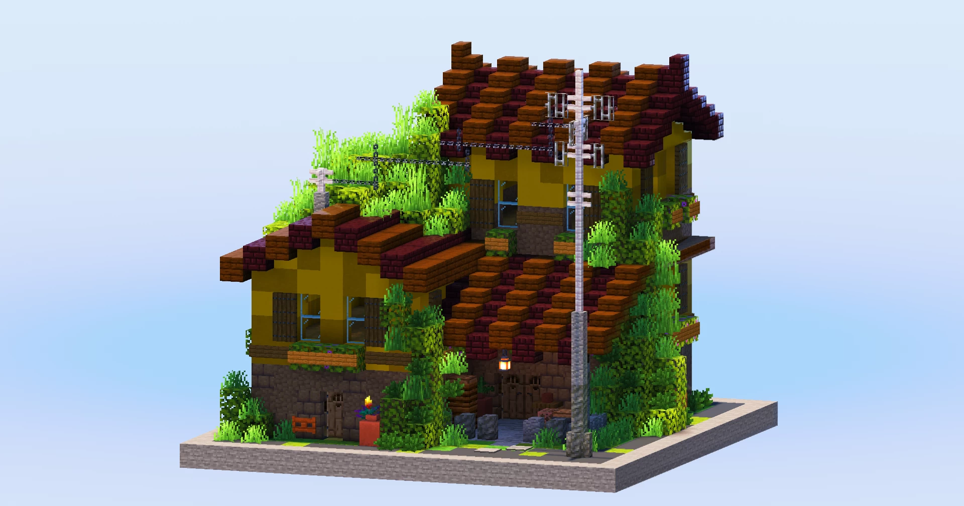 Yellow Abandoned House