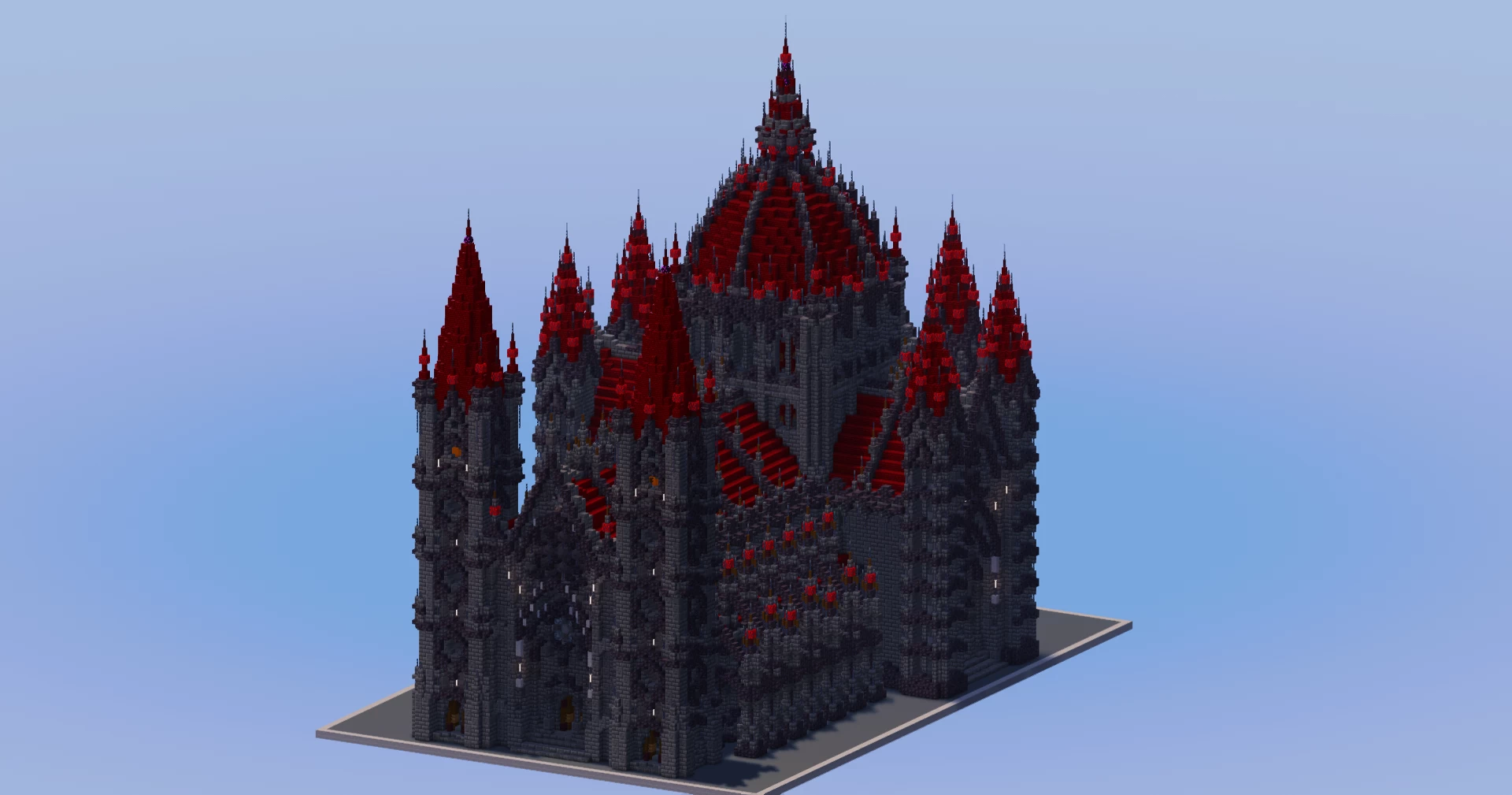 Dark Red Gothic Cathedral v2