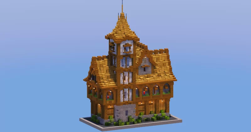 Medieval Town Hall Oak Version