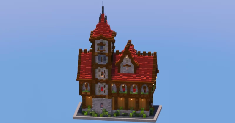 Medieval Town Hall Red Version