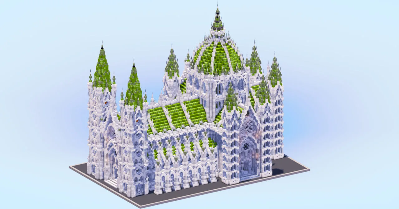 White/Green Gothic Cathedral v2