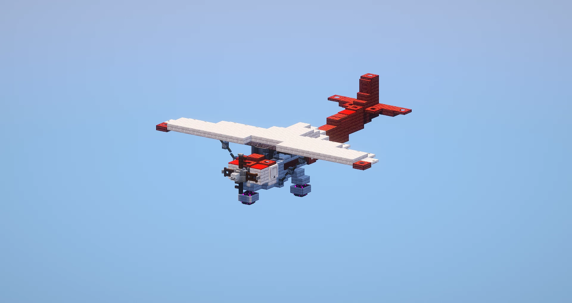 White-red plane