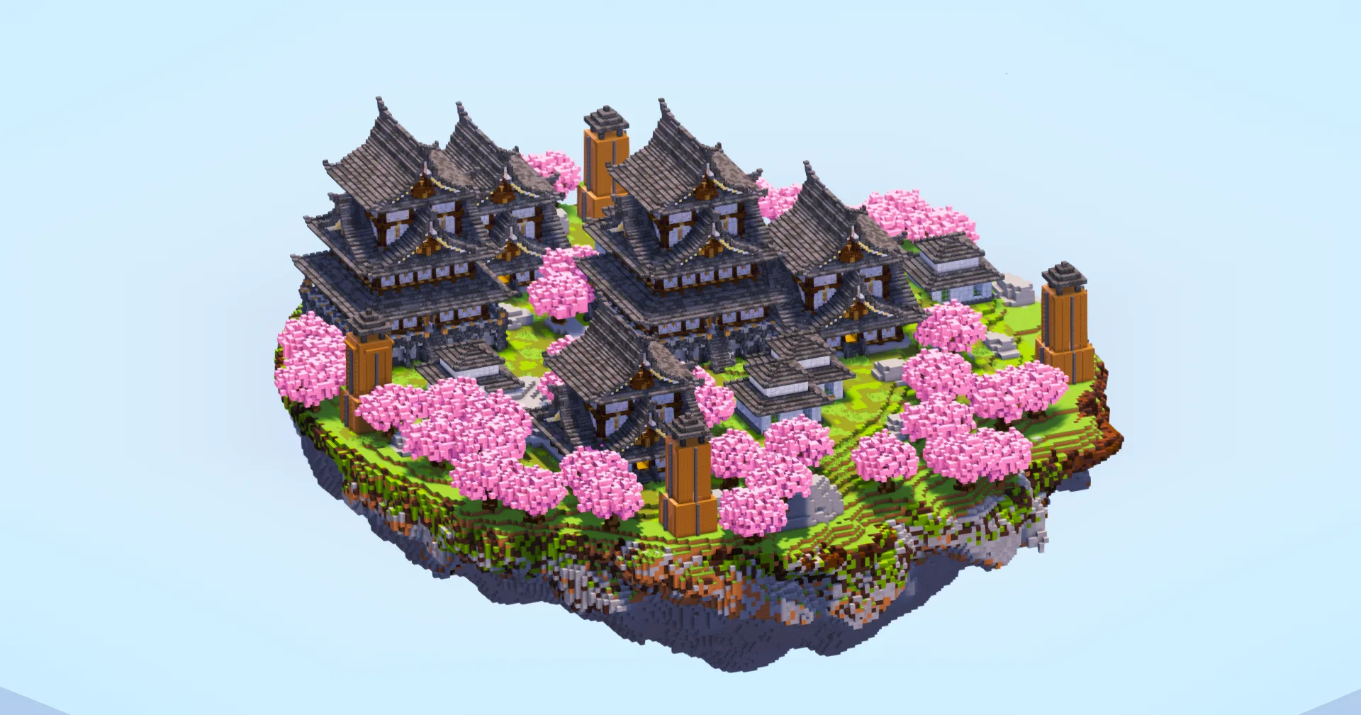 Japanese Floating Island Deepslate version