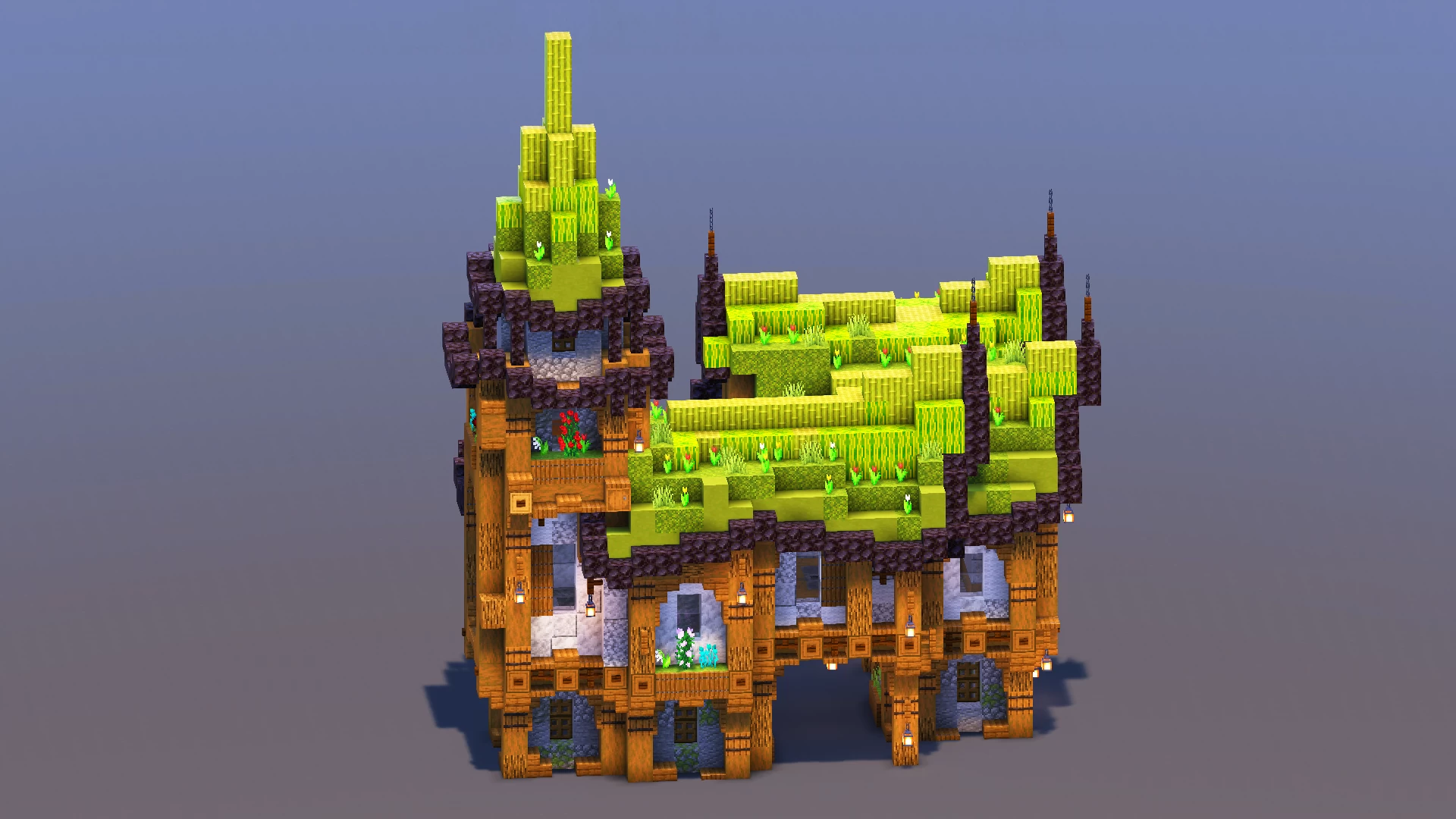 Green Medieval Fantasy House