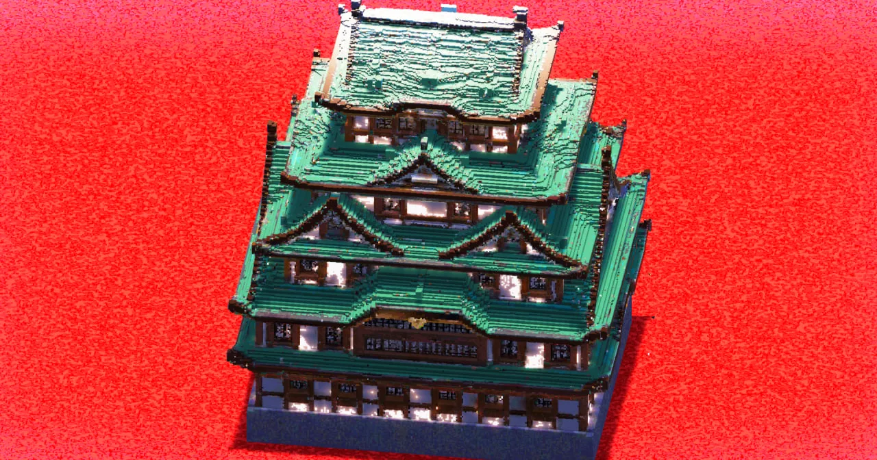 Blue Roof Japanese Castle