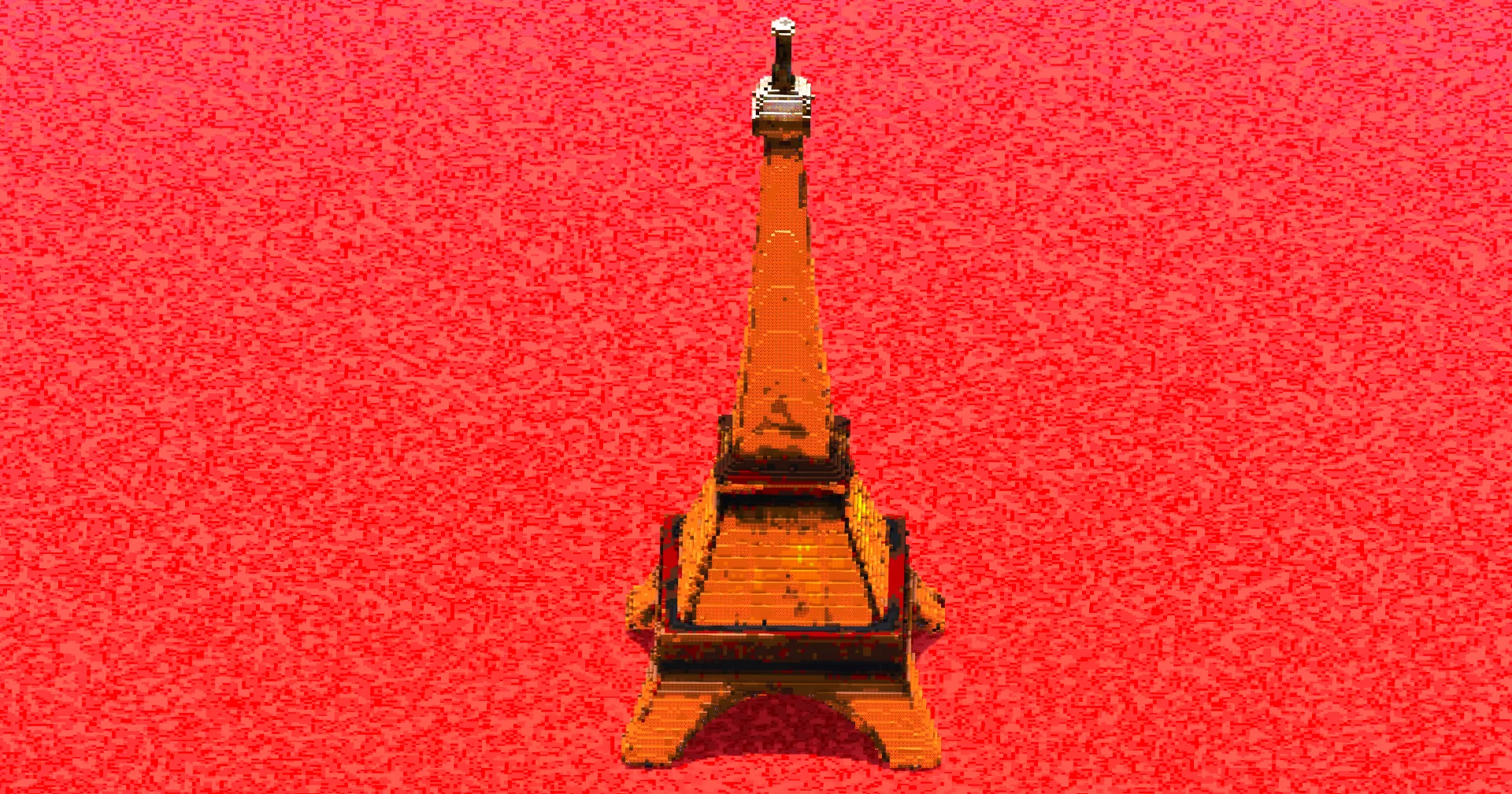 Eiffel Tower Illuminated at Night