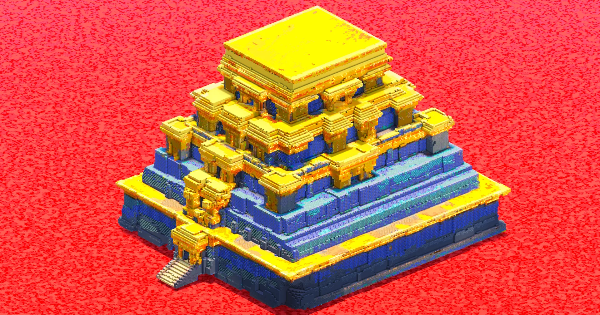 Golden Mayan Temple