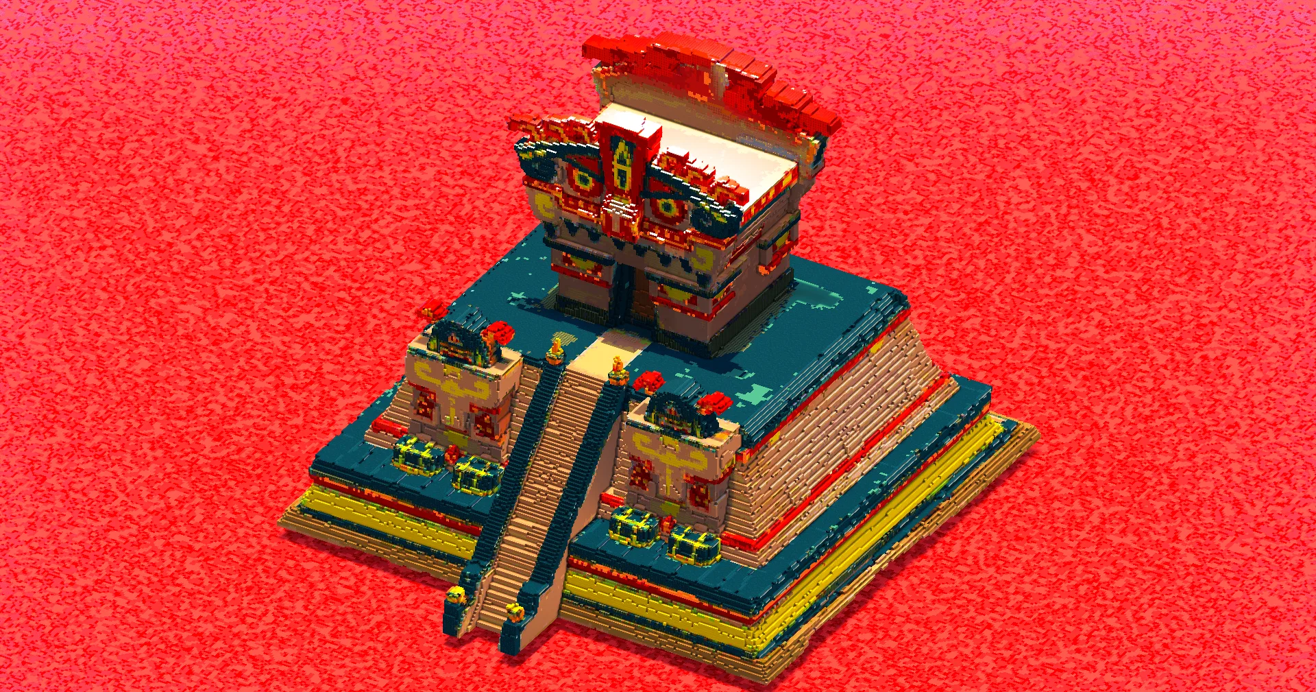 Aztec Blue Temple
