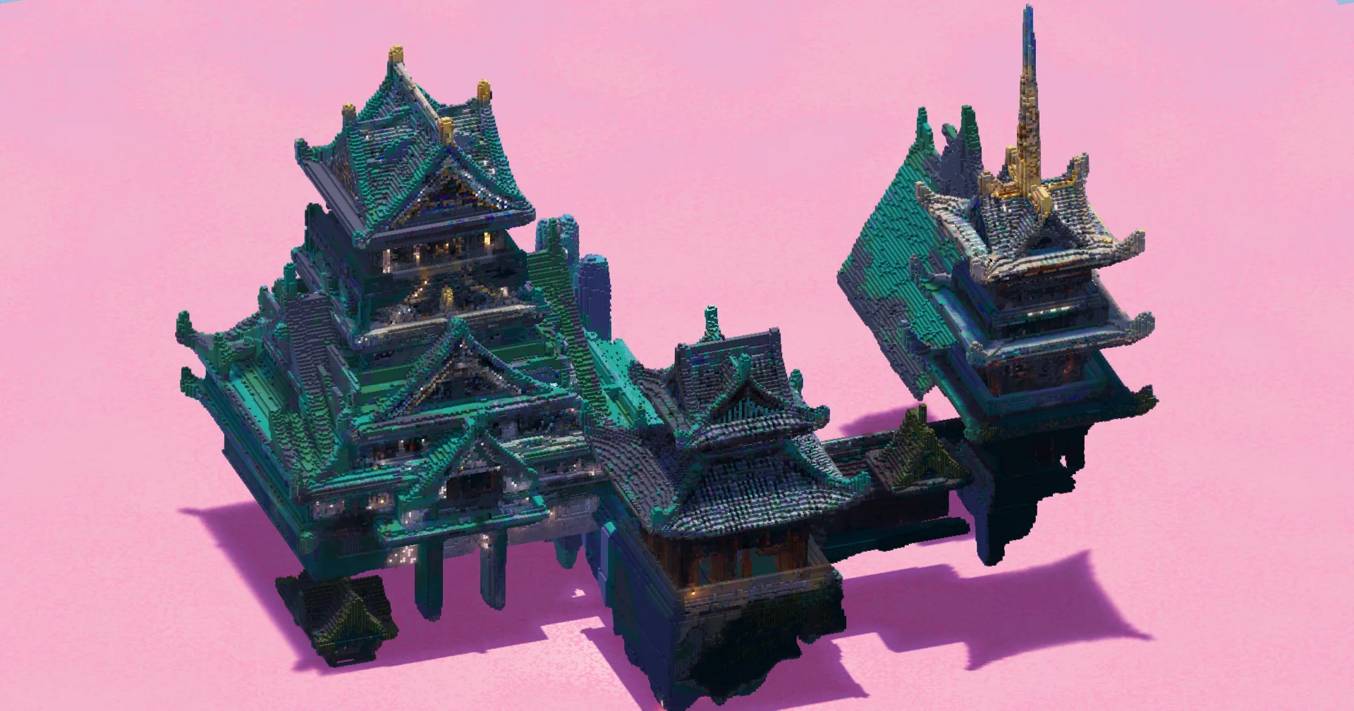 White Japanese Temple