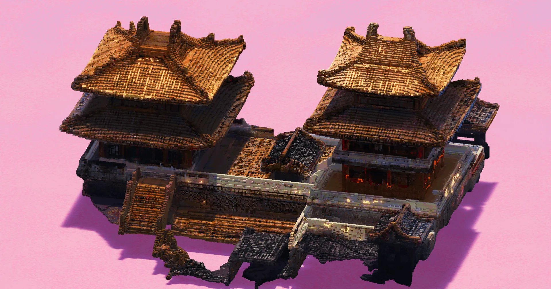 Two Japanese Pagoda